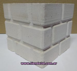 Molde Cubo Ladrillos