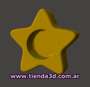 Molde Portavelas Estrella