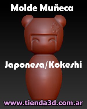Molde Muñeca Japonesa / Kokeshi