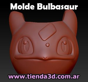 Molde Pokémon Bulbasaur Cabeza