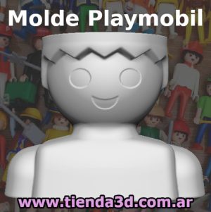 Molde Busto Playmobil Hombre
