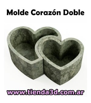 Molde Corazón Doble