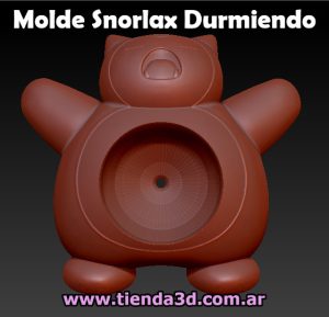 Molde Pokémon Snorlax Durmiendo