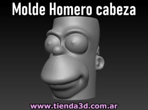Molde Homero Simpsons cabeza