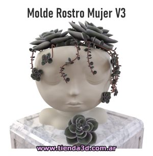 Molde Rostro Mujer V3