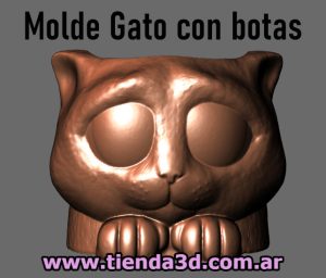 Molde Gato con botas