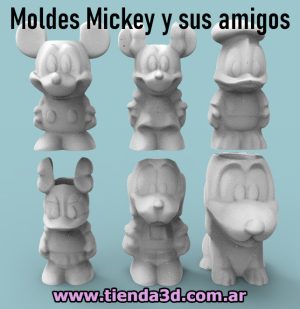 Molde Mickey - Minnie - Daisy - Donald - Goofy - Pluto