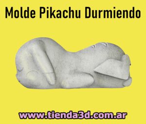 Molde Pokémon Pikachu Durmiendo