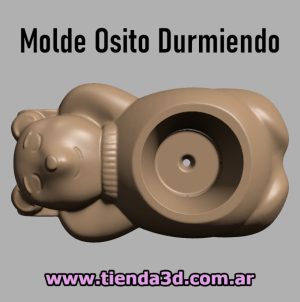 Molde Osito Durmiendo
