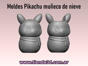 Molde Pókemon Pikachu muñeco de nieve