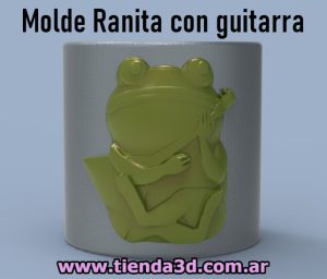 Molde Ranita con guitarra