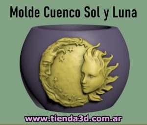 Molde Cuenco Sol y Luna
