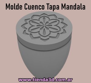 Molde Cuenco Tapa Mandala