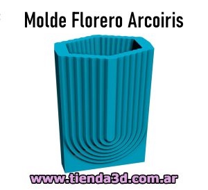 Molde Florero Arcoiris