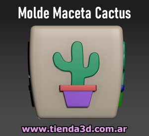 Molde Maceta Cactus