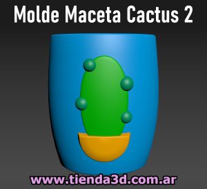 Molde Maceta Cactus 2