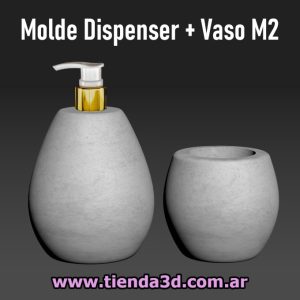 Molde Dispenser + Vaso M2