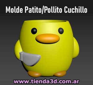 Molde Patito/Pollito Cuchillo