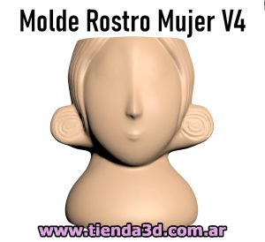 Molde Rostro Mujer V4