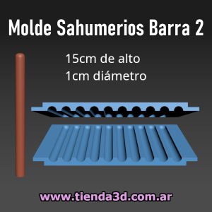Molde Sahumerios X10 Barra M2