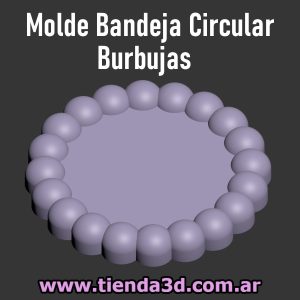 Molde Bandeja Circular Burbujas