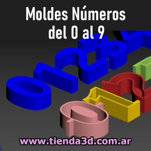 Moldes Números del 0 al 9