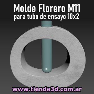 Molde Florero M11 para tubo de ensayo 10x2