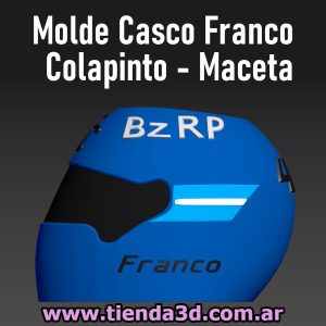 Molde Casco Franco Colapinto - Maceta