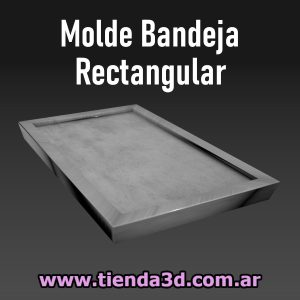 Molde Bandeja Rectangular 20x12x1.5cm