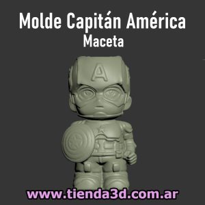 Molde Capitán América Maceta