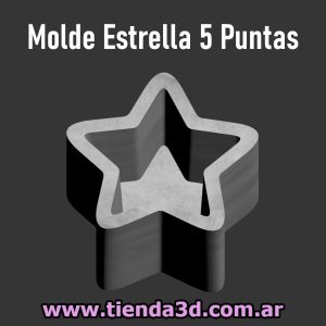 Molde Estrella 5 Puntas