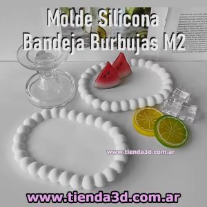 Molde Silicona Bandeja Burbujas M2
