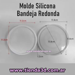 Molde Silicona Bandeja Redonda 11.2cm