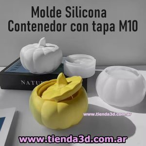 Molde Silicona Contenedor con tapa M10