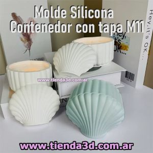Molde Silicona Contenedor con tapa M11