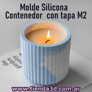 Molde Silicona Contenedor con tapa M2