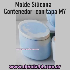 Molde Silicona Contenedor con tapa M7
