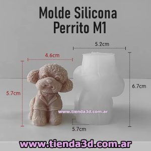 Molde Silicona Perrito M1