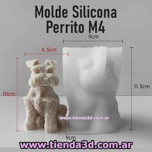 Molde Silicona Perrito M4