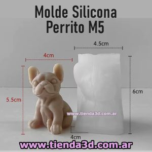 Molde Silicona Perrito M5