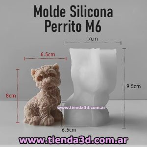 Molde Silicona Perrito M6