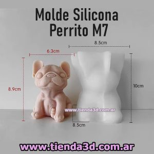 Molde Silicona Perrito M7