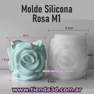 Molde Silicona Rosa M1