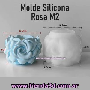 Molde Silicona Rosa M2