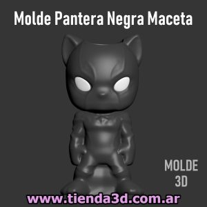Molde Pantera Negra Maceta
