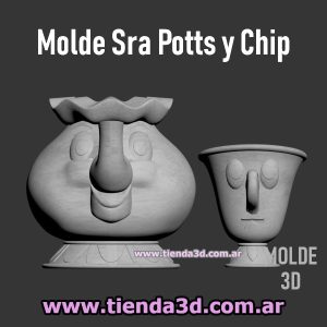 Molde Sra Potts y Chip