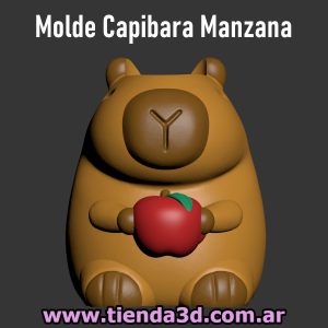 Molde Capibara con Manzana