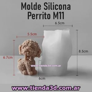 Molde Silicona Perrito M11