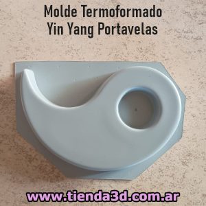Molde Termoformado Yin Yang Portavelas