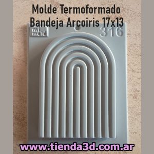 Molde Termoformado Bandeja Arcoiris 17x13